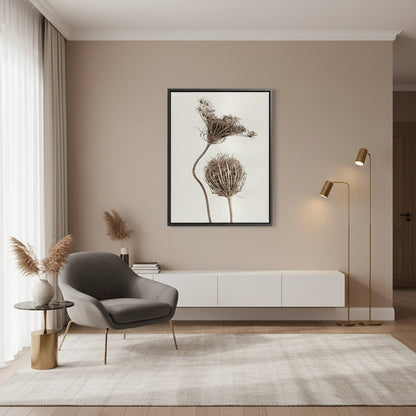 Abstract Beige Nature Still Life - Canvas