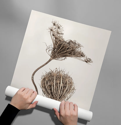 Abstract Beige Nature Still Life - Poster