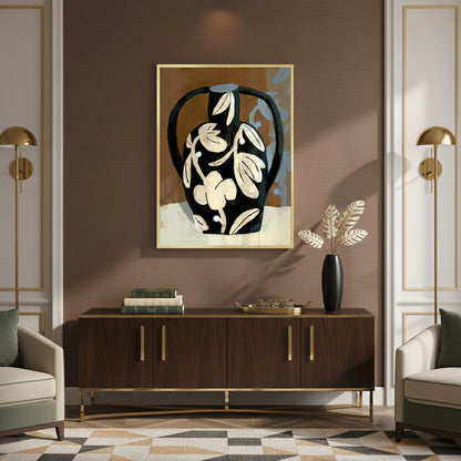 Abstract Black Vase - Fine Art