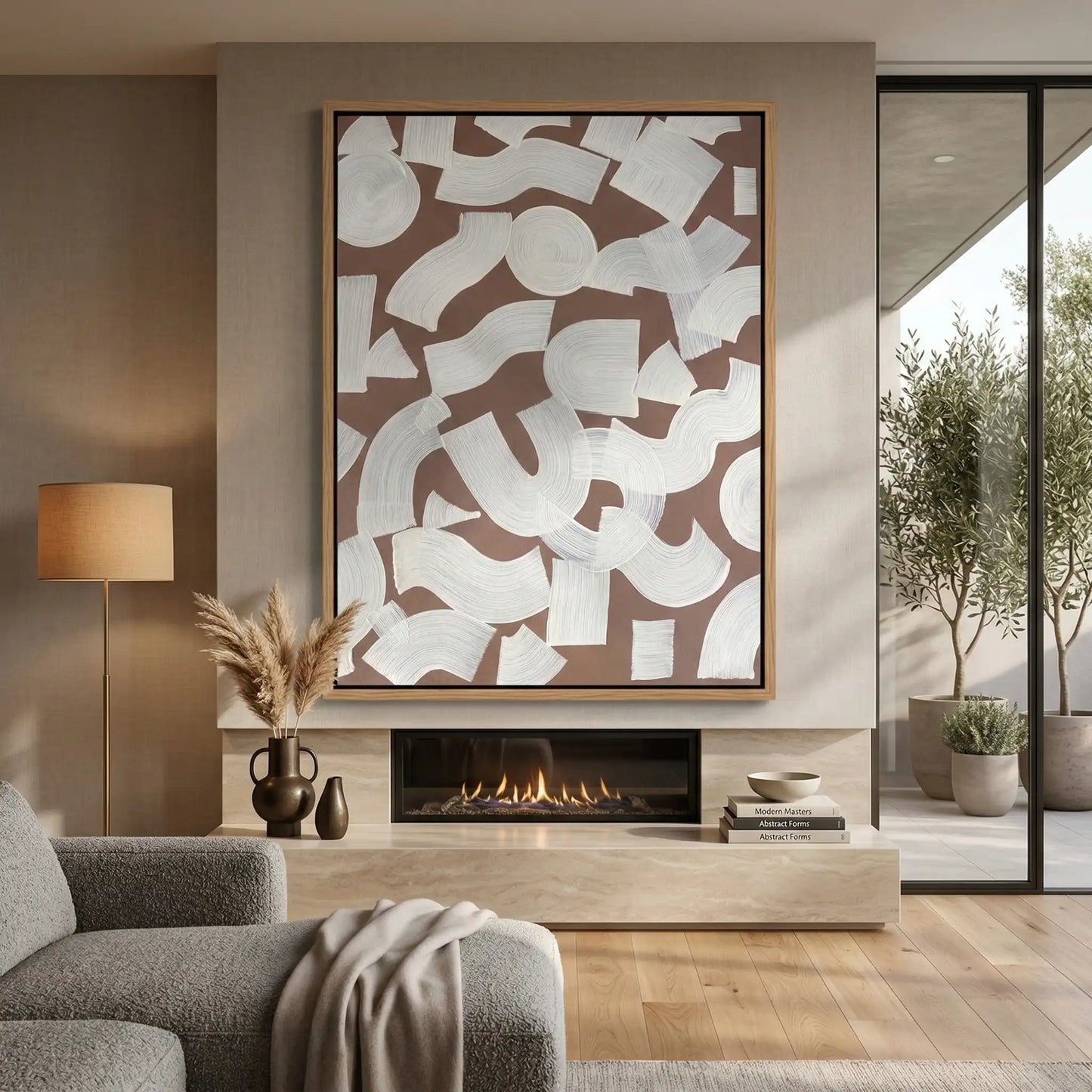 2Abstract Boho Brushstrokes #ABB392
