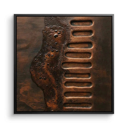 Abstract Bronze Molten Painting #ABMO220