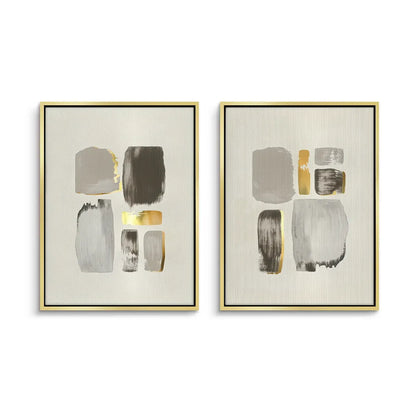 Abstract Brushstroke Set of 2 - Canvas