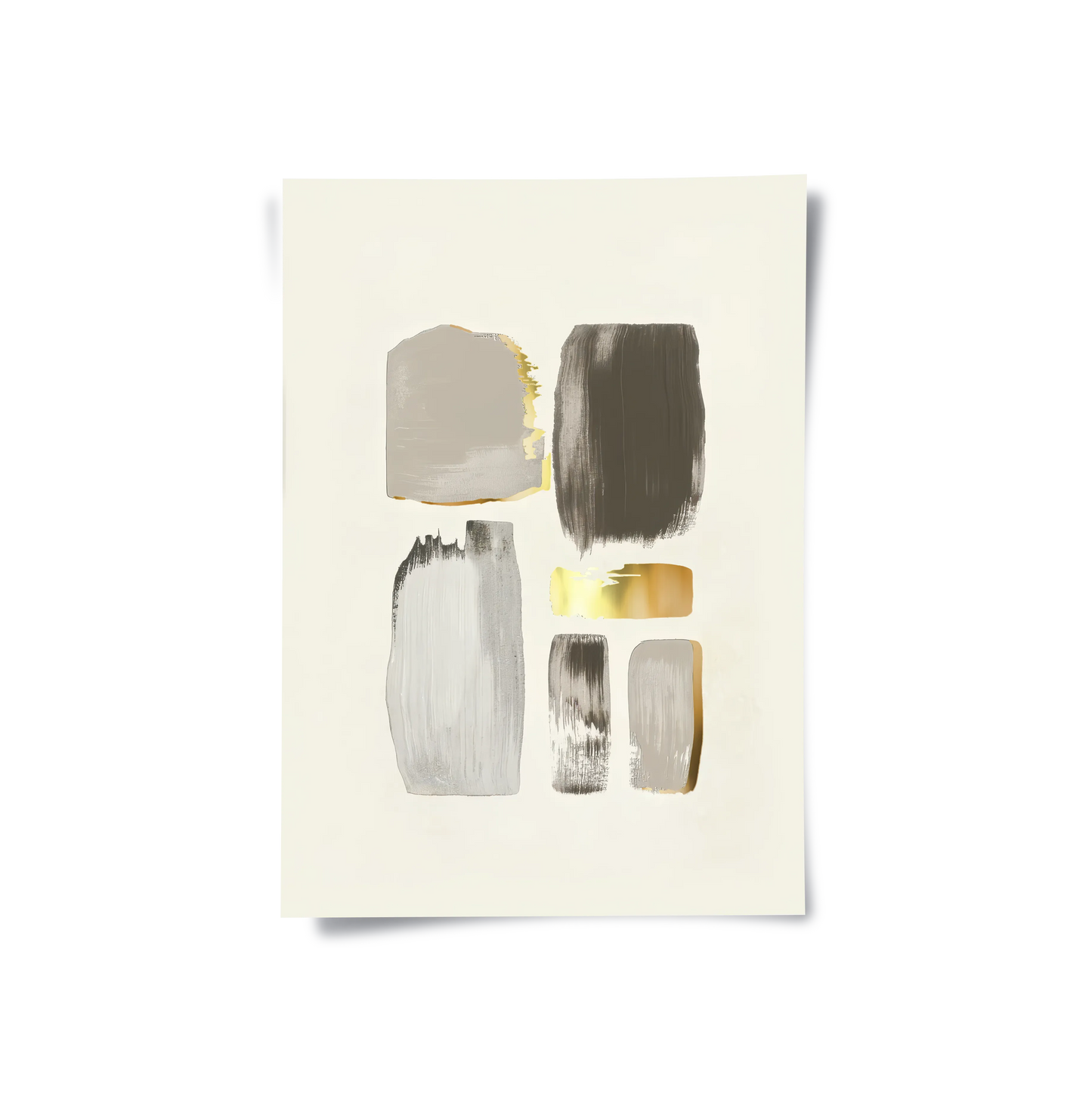 2Abstract Brushstroke Set of 2- Poster