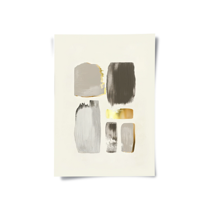 Abstract Brushstroke Set of 2- Poster