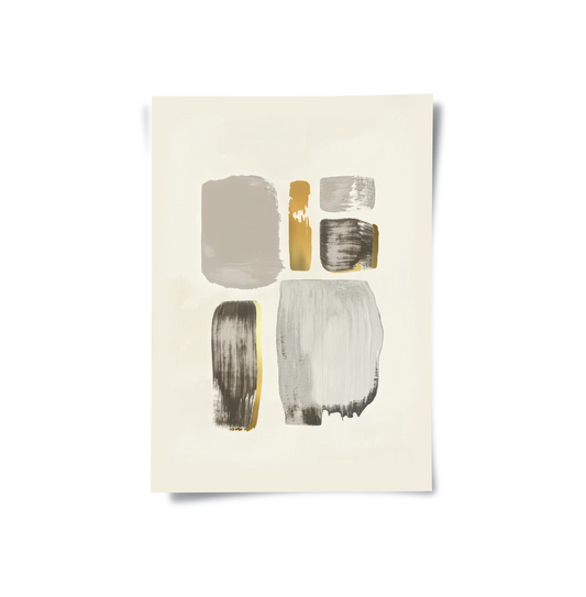 Abstract Brushstroke Set of 2- Poster