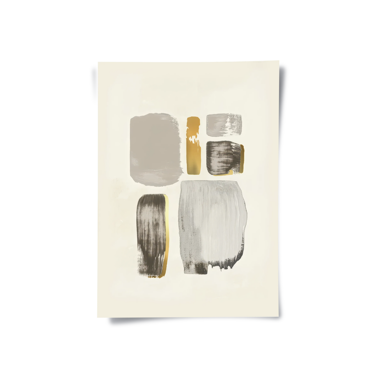 2Abstract Brushstroke Set of 2- Poster