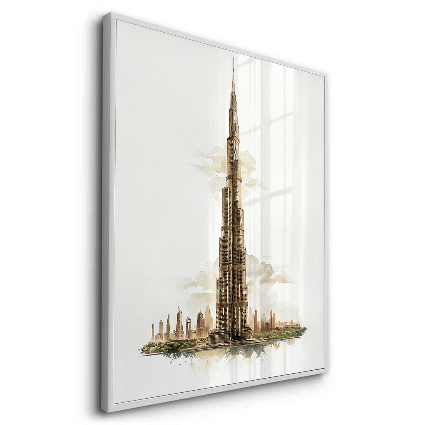 2Abstract Burj Khalifa Sketch - Fine Art