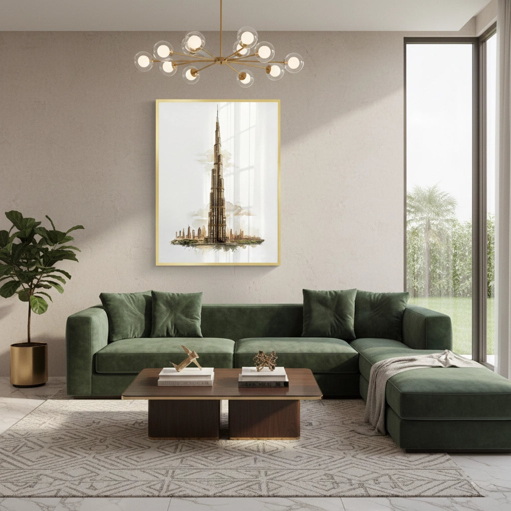 2Abstract Burj Khalifa Sketch - Fine Art