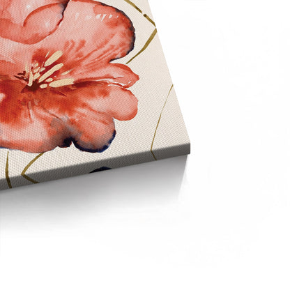 Abstract Coral Flower - Canvas