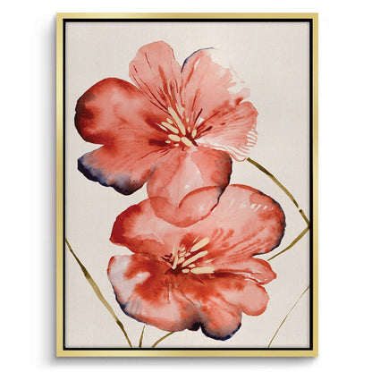 Abstract Coral Flower - Canvas