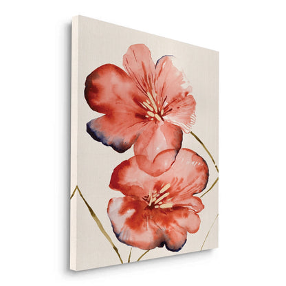 Abstract Coral Flower - Canvas
