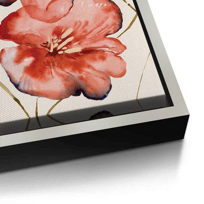 Abstract Coral Flower - Canvas