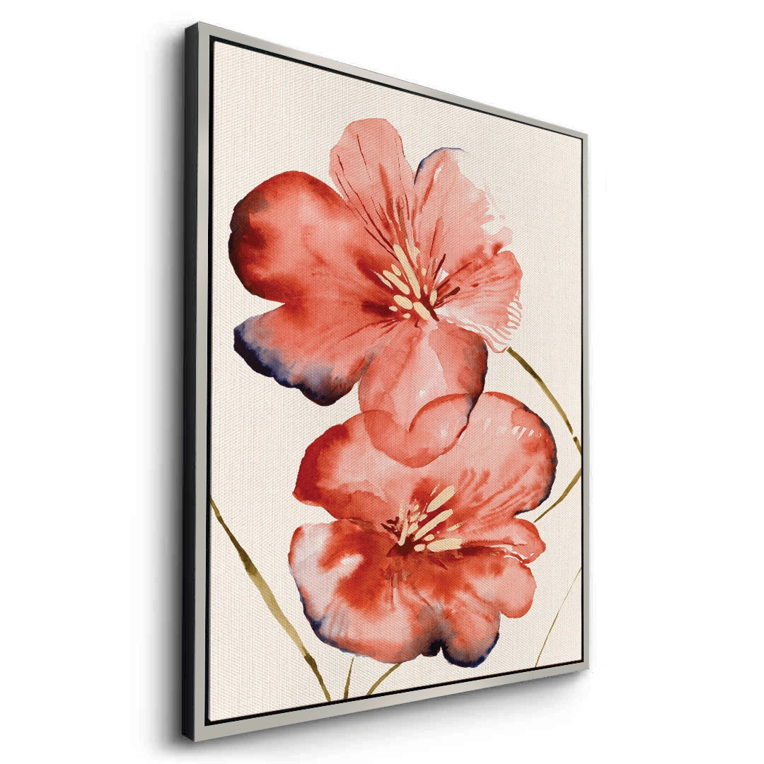 2Abstract Coral Flower - Canvas