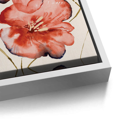 Abstract Coral Flower - Canvas