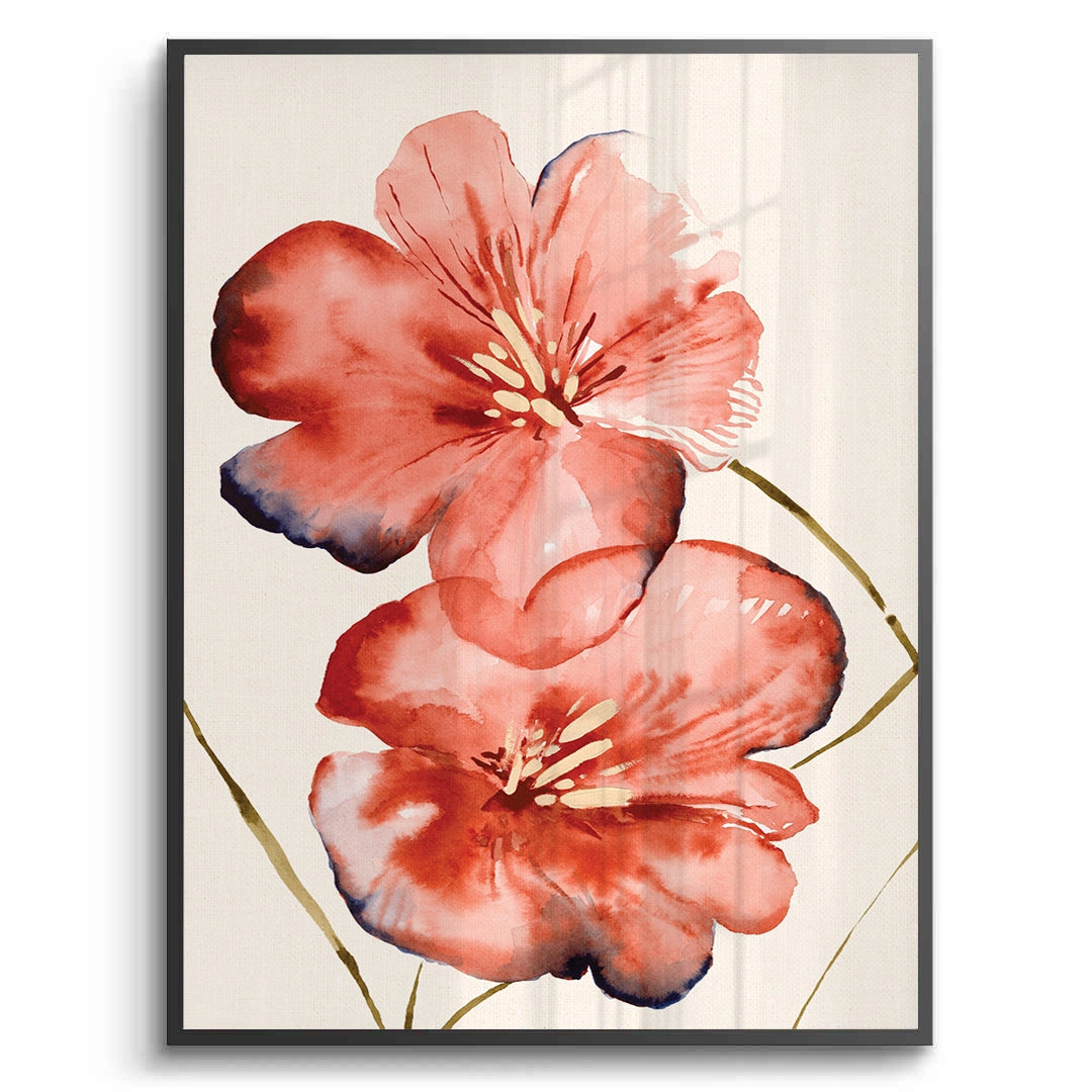2Abstract Coral Flower - Fine Art