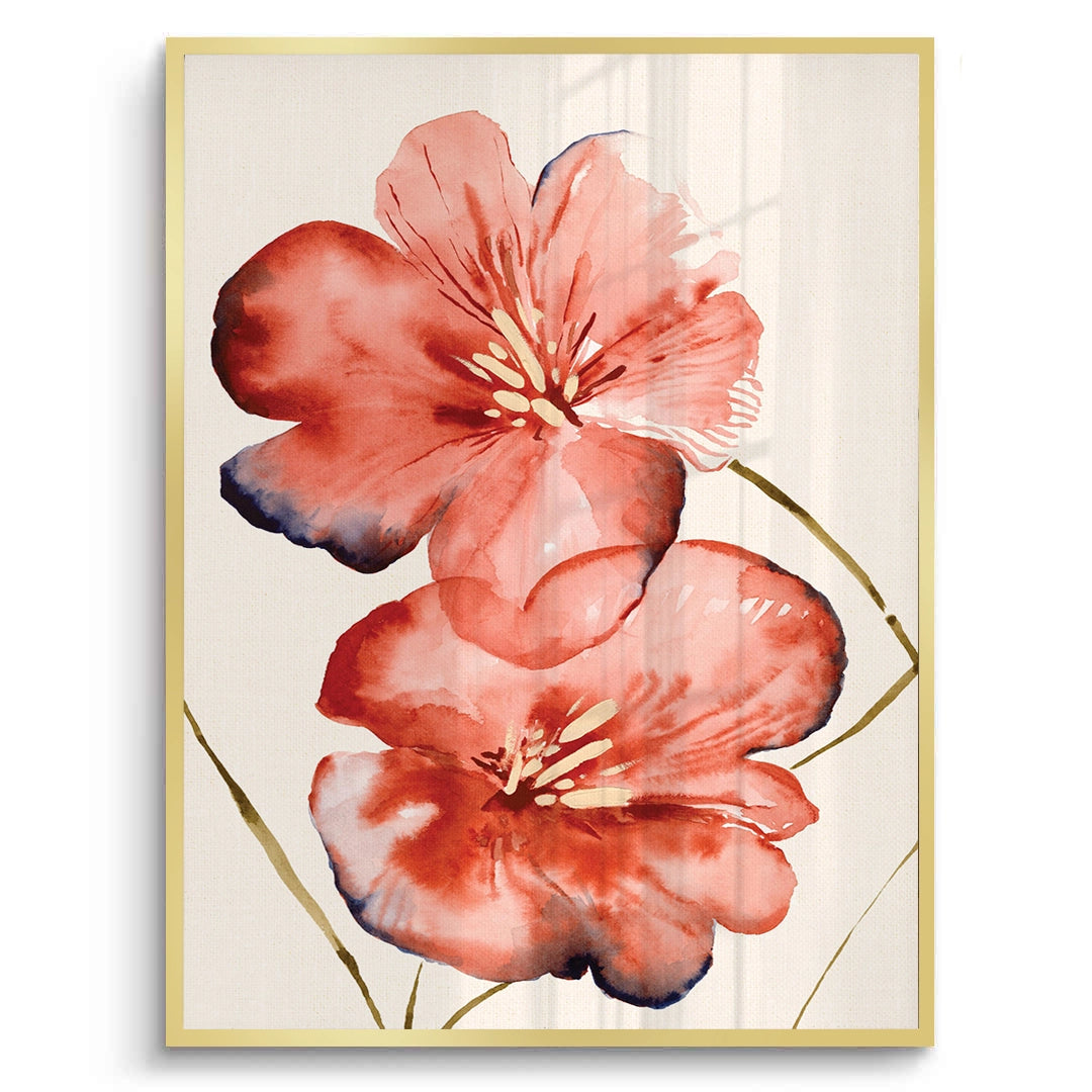 2Abstract Coral Flower - Fine Art