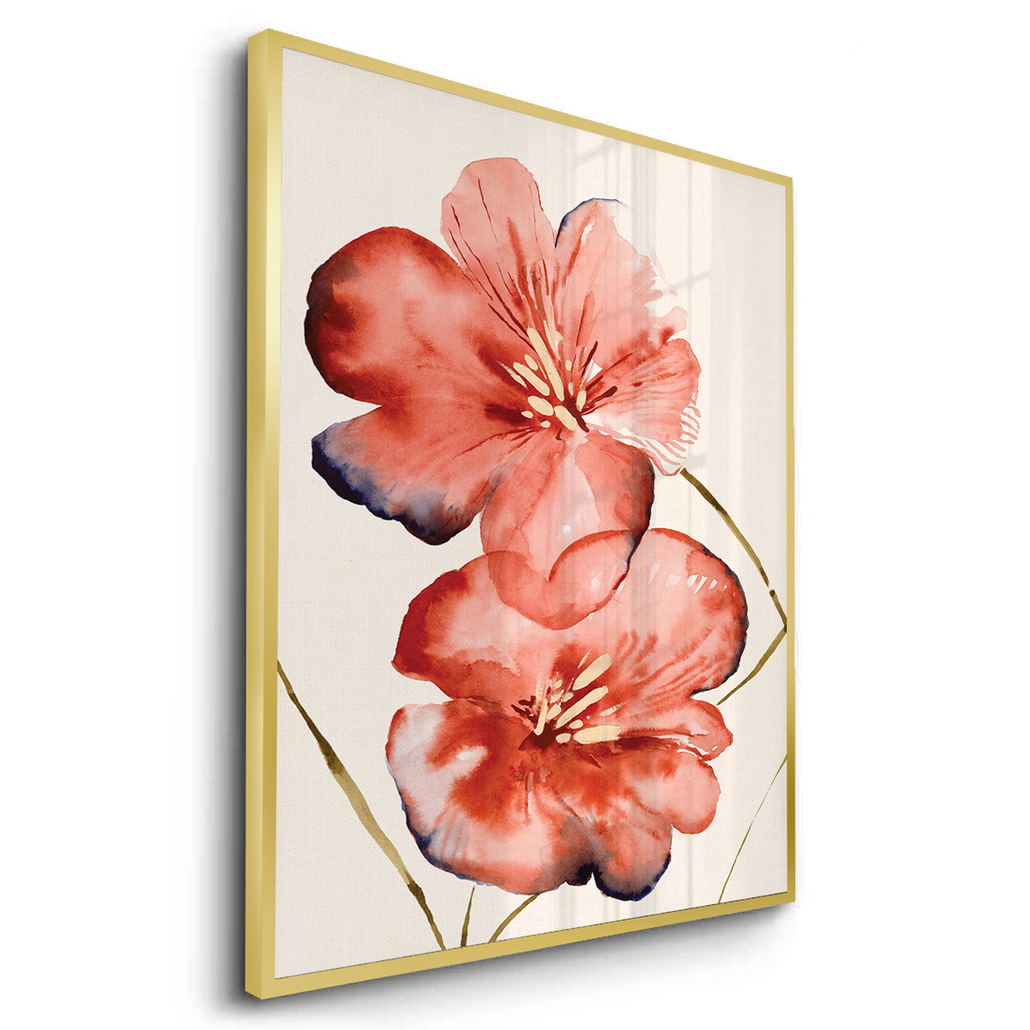 2Abstract Coral Flower - Fine Art
