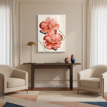 Abstract Coral Flower - Fine Art