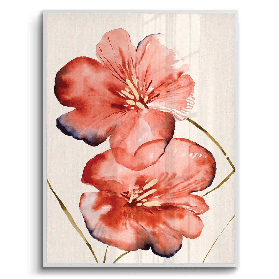 2Abstract Coral Flower - Fine Art