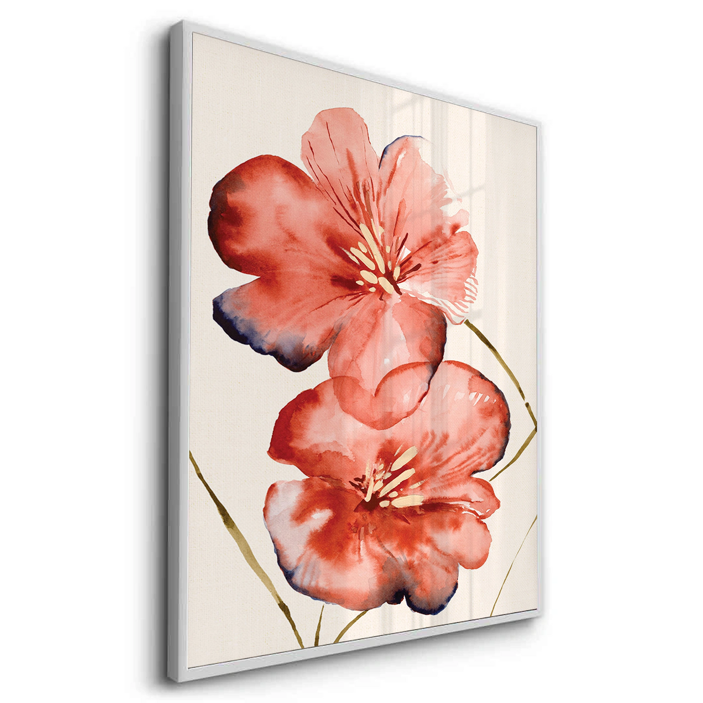 2Abstract Coral Flower - Fine Art