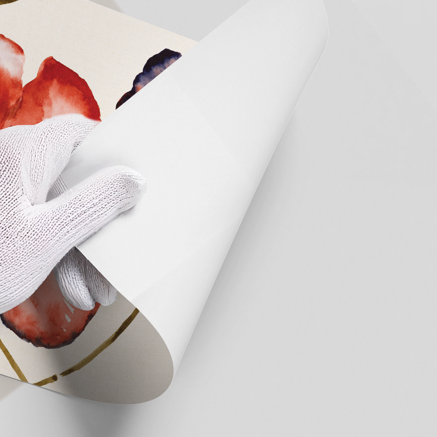 2Abstract Coral Flower - Poster