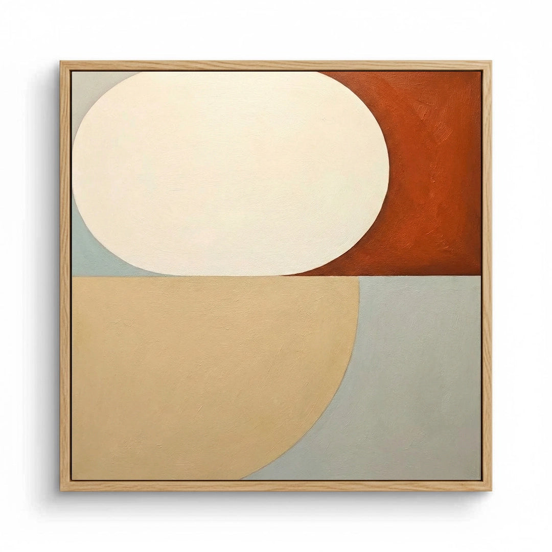 2Abstract Earth Tone Shapes Painting #AETS330