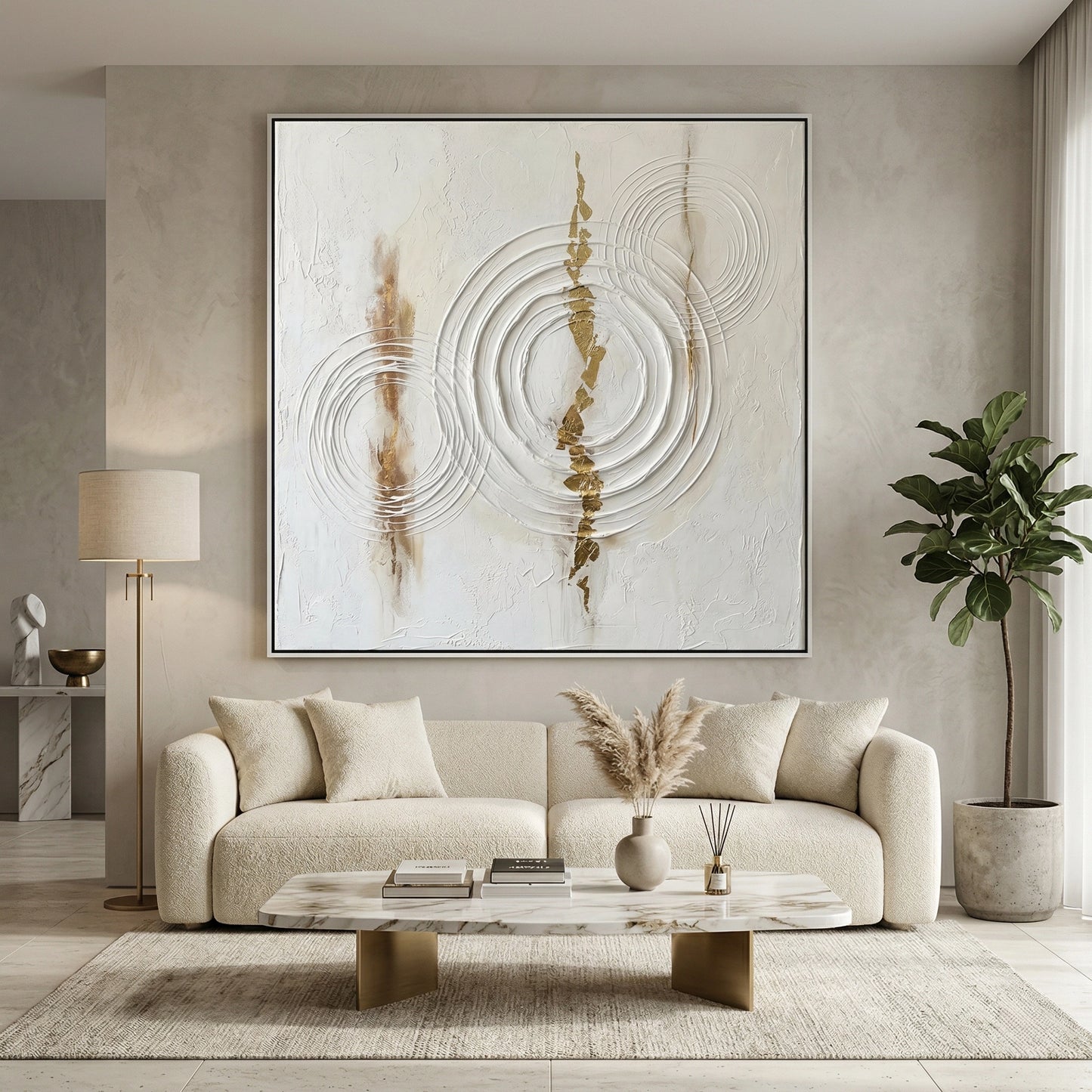 2Hand-blown 'Abstract Echoes' glass sculpture with interior swirls and ripples, a unique artisanal accessory for a luxury Dubai penthouse.