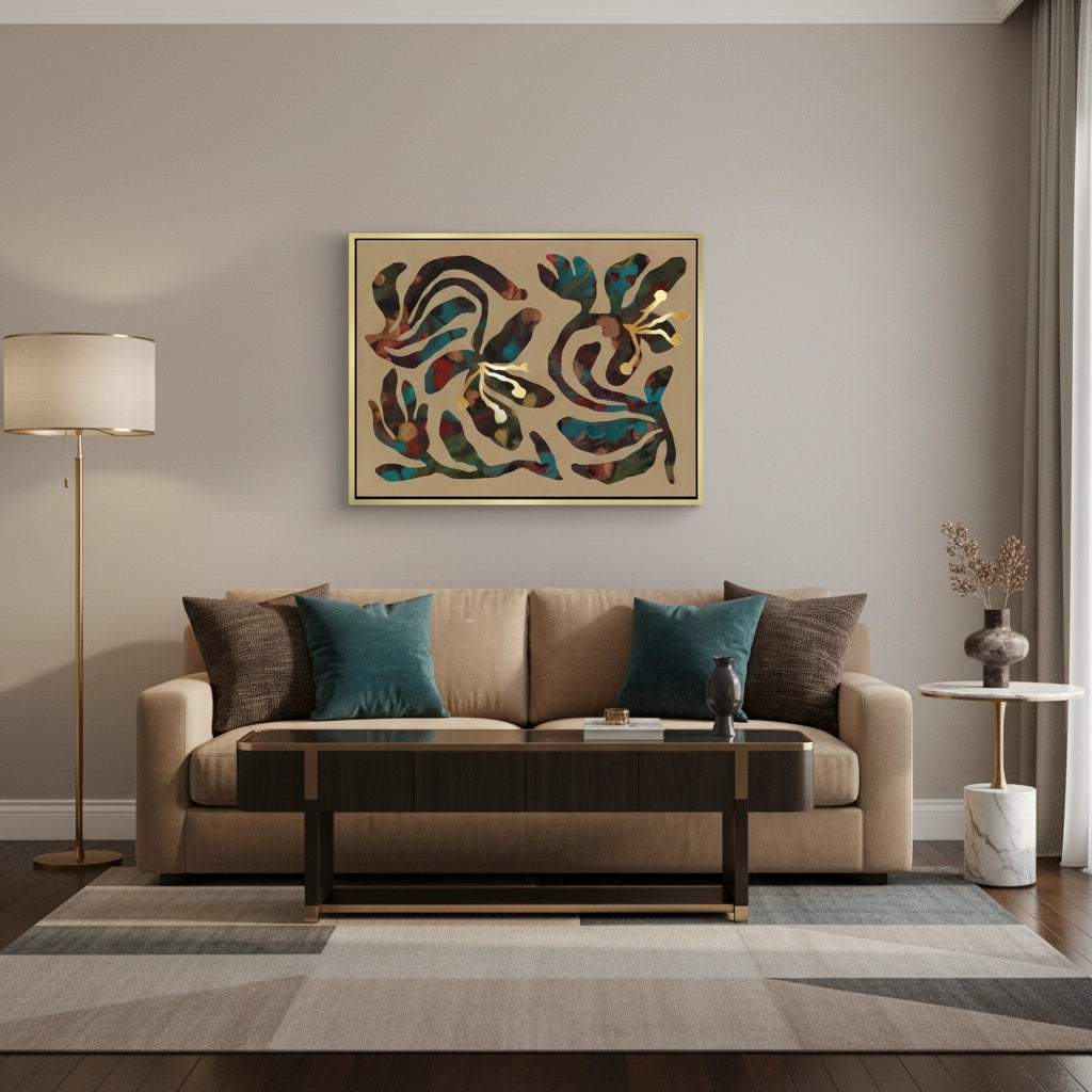 2Abstract Floral - Canvas