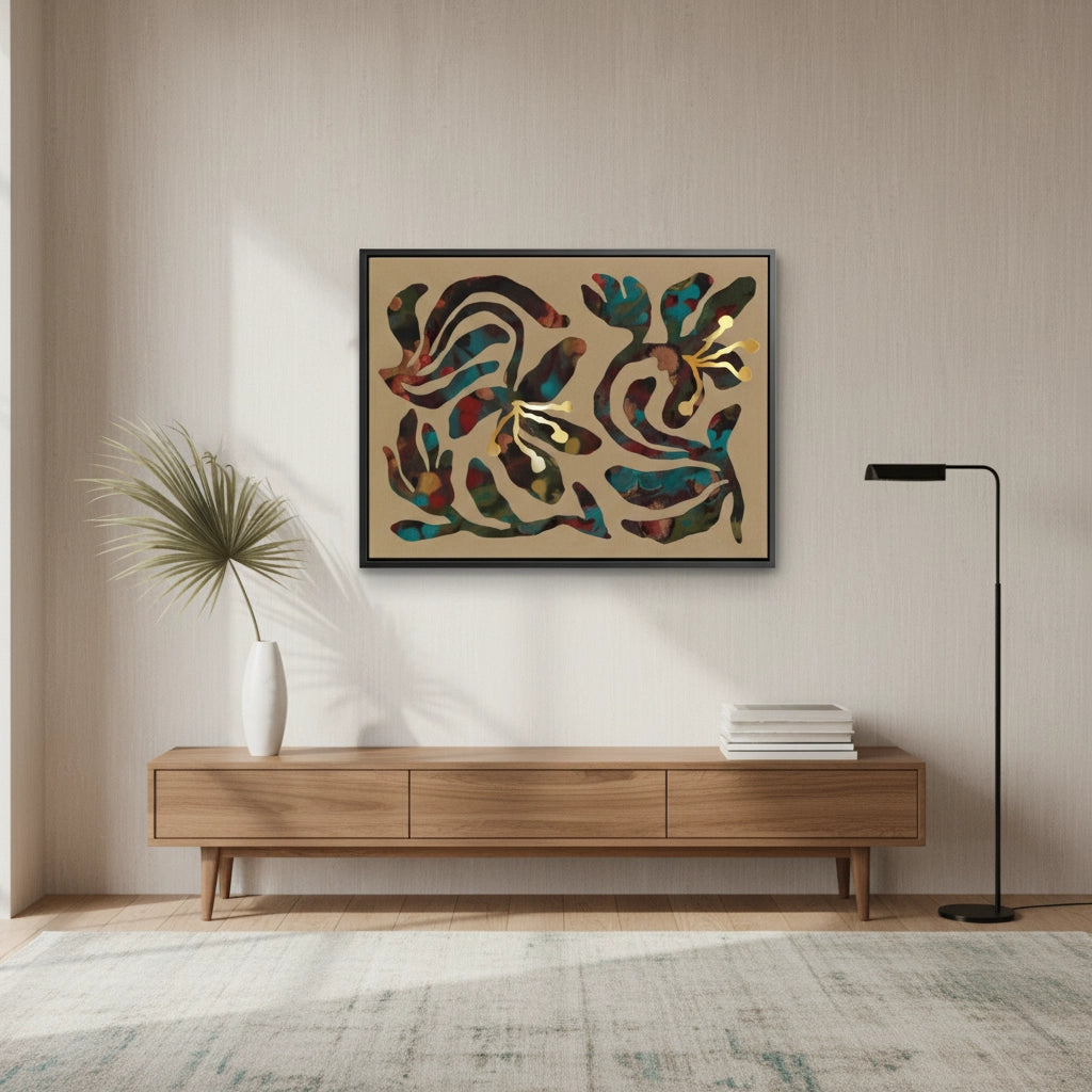 2Abstract Floral - Canvas