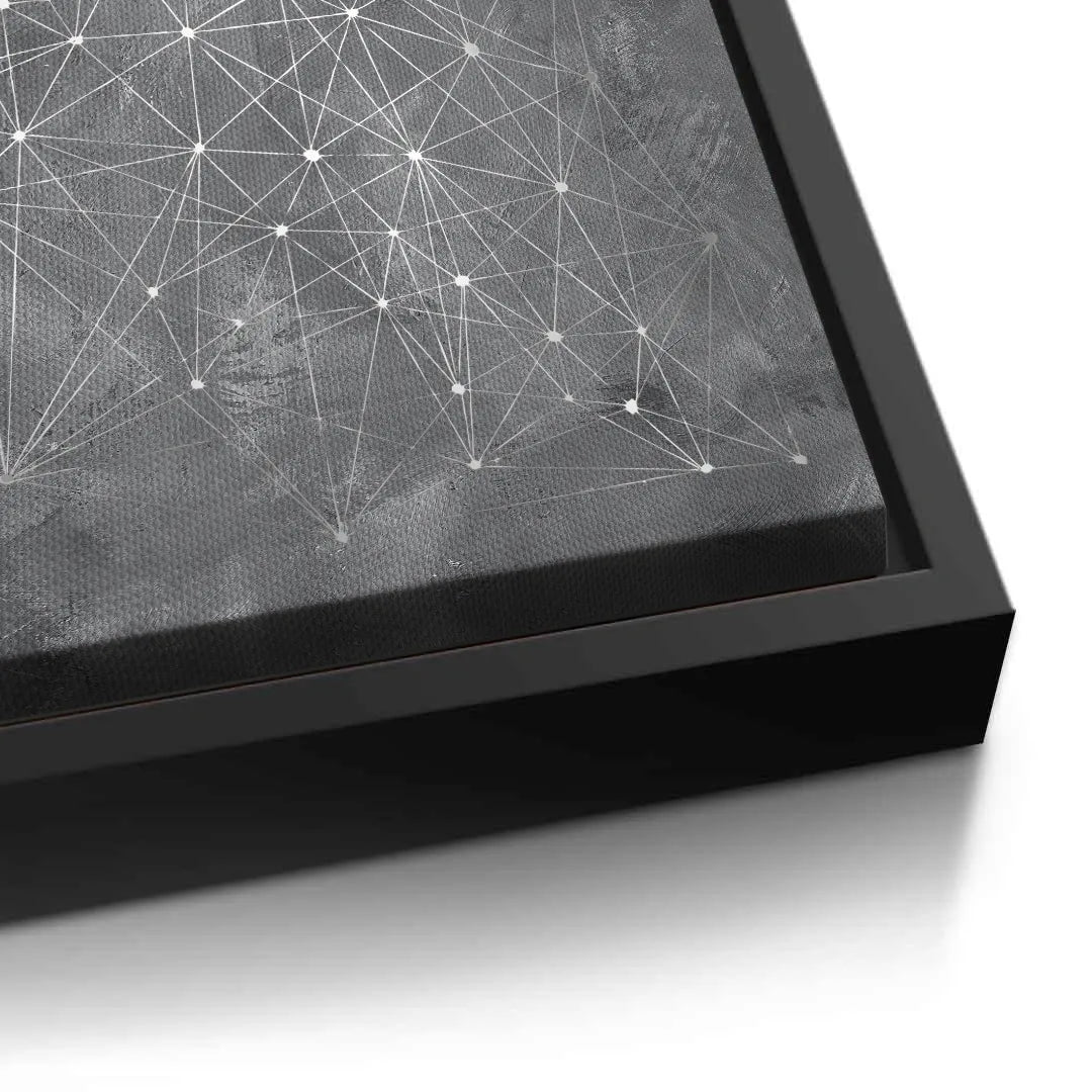 Abstract Geometric Network - Canvas - Jasmineart.ae