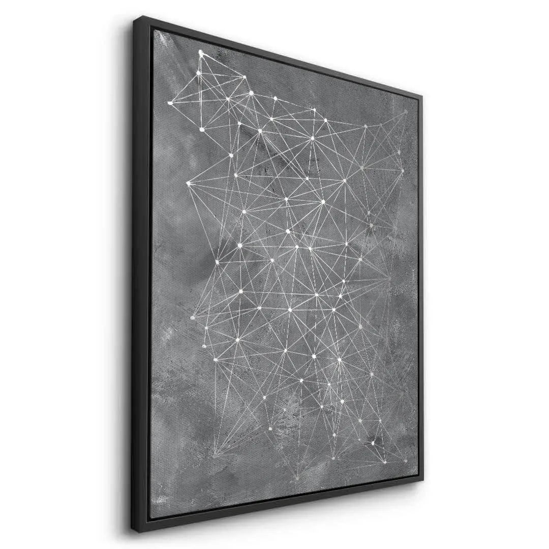Abstract Geometric Network - Canvas - Jasmineart.ae