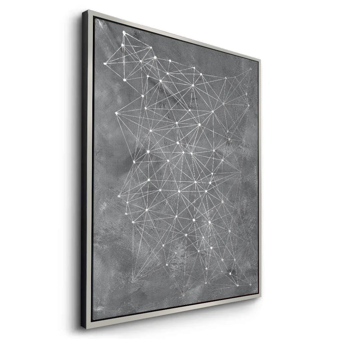 Abstract Geometric Network - Canvas - Jasmineart.ae