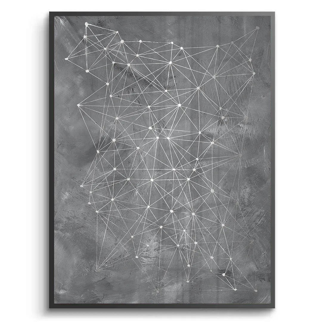 Abstract Geometric Network - Fine Art - Jasmineart.ae