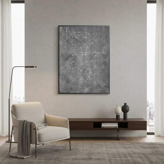 Abstract Geometric Network - Fine Art