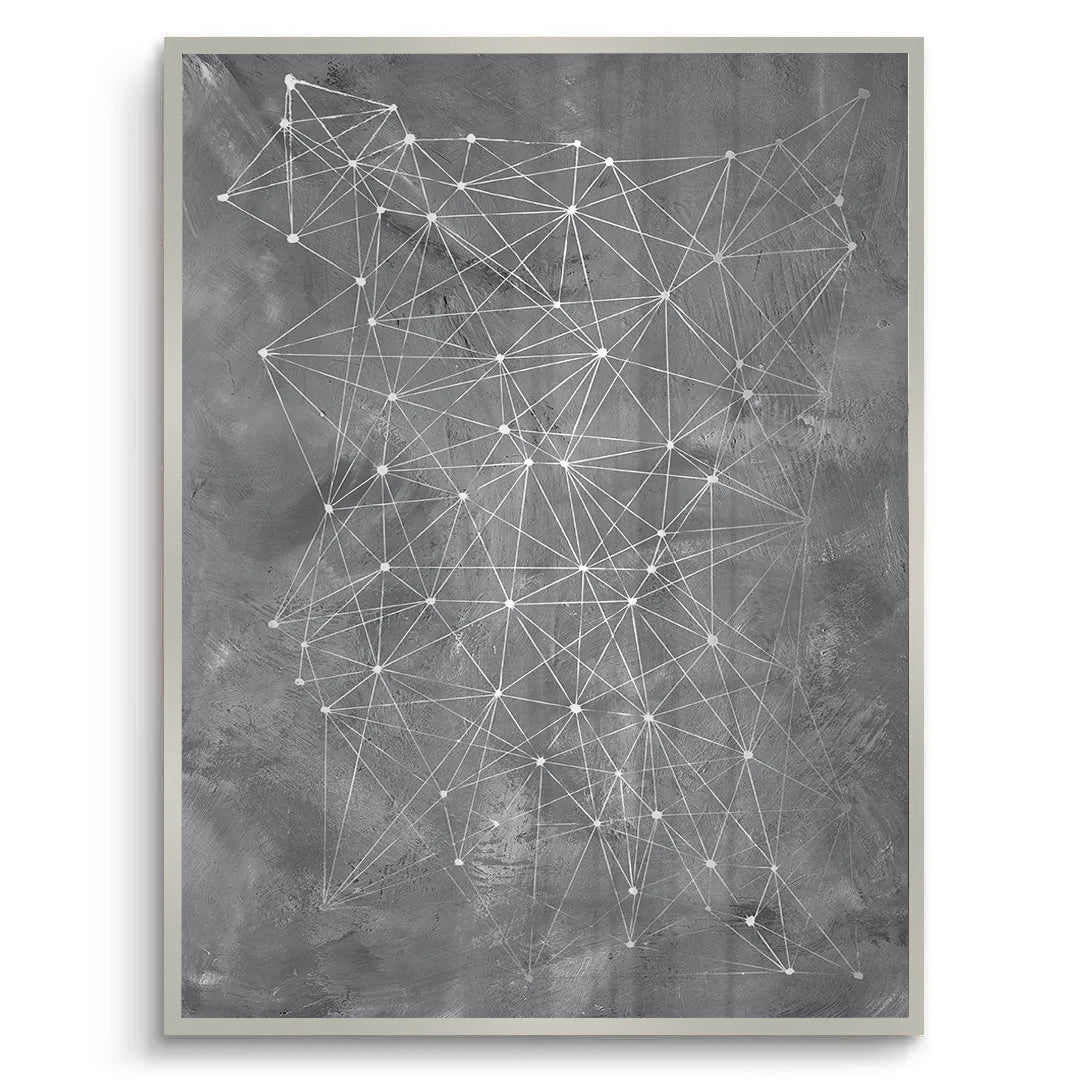 Abstract Geometric Network - Fine Art - Jasmineart.ae