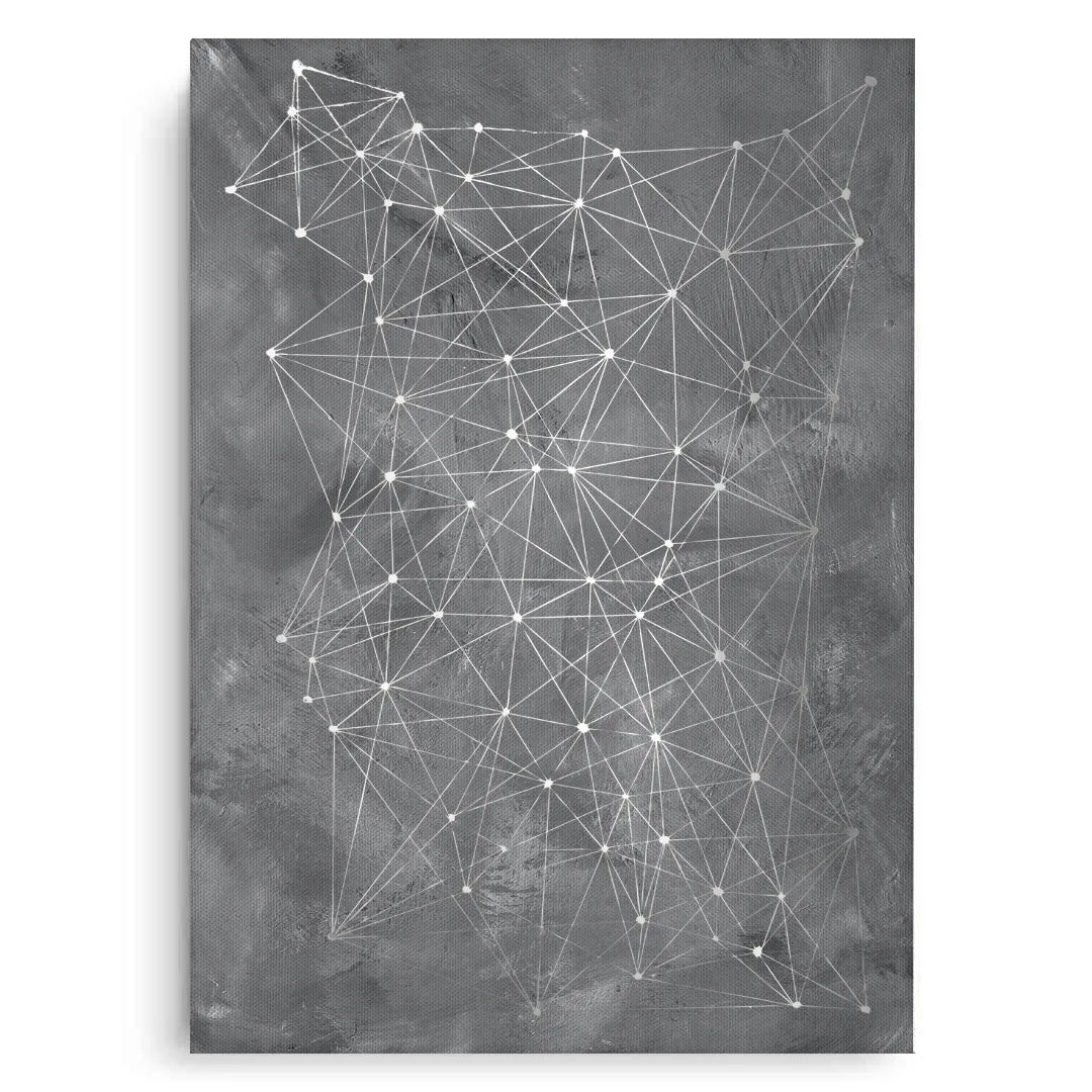Abstract Geometric Network - Canvas - Jasmineart.ae