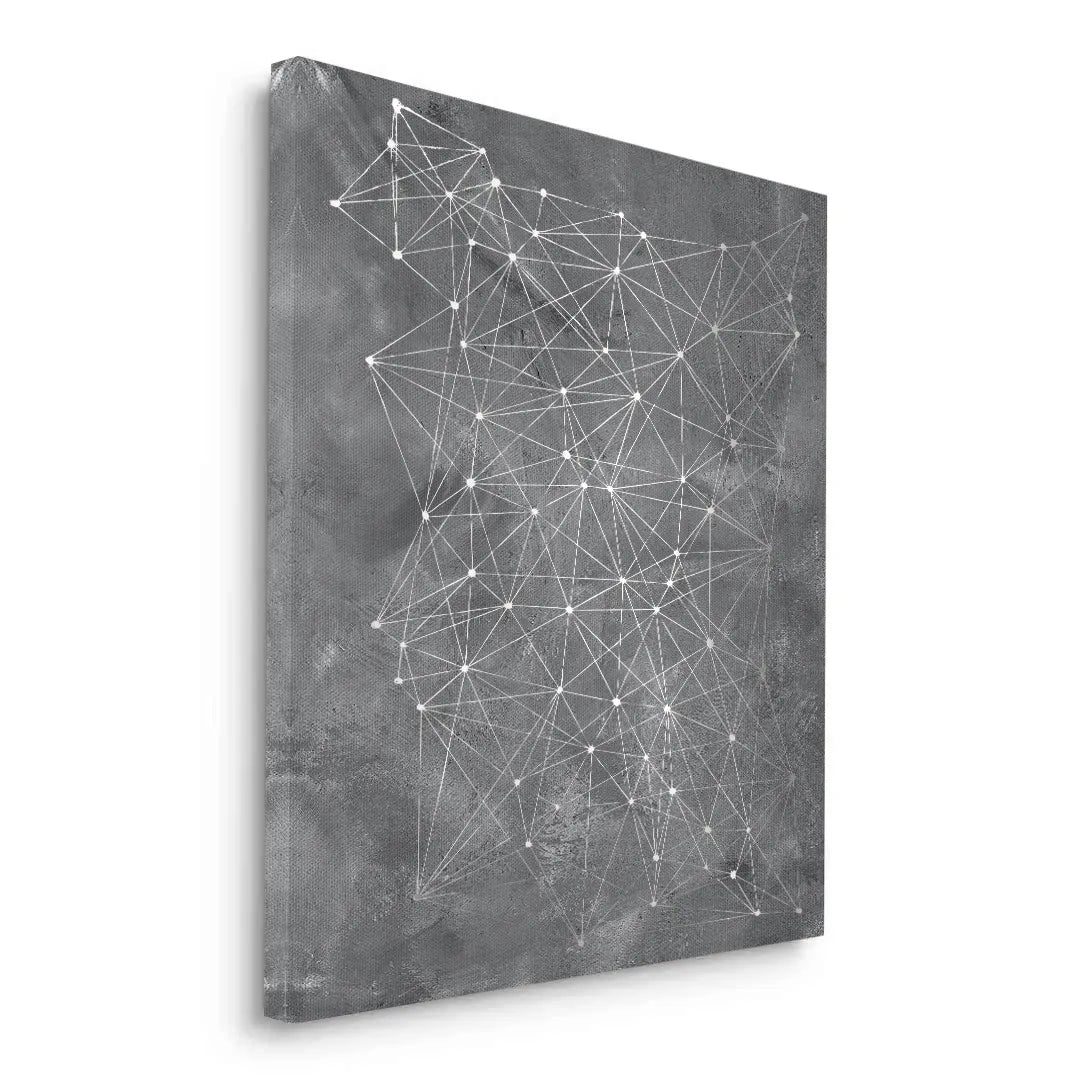 Abstract Geometric Network - Canvas - Jasmineart.ae