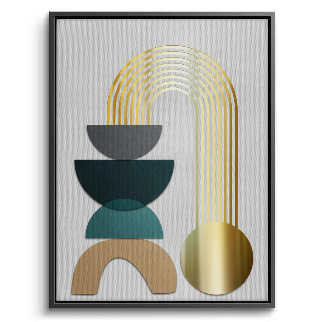 2Abstract Golden Arch - Canvas