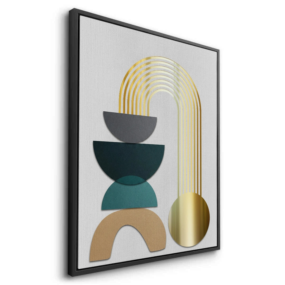 2Abstract Golden Arch - Canvas