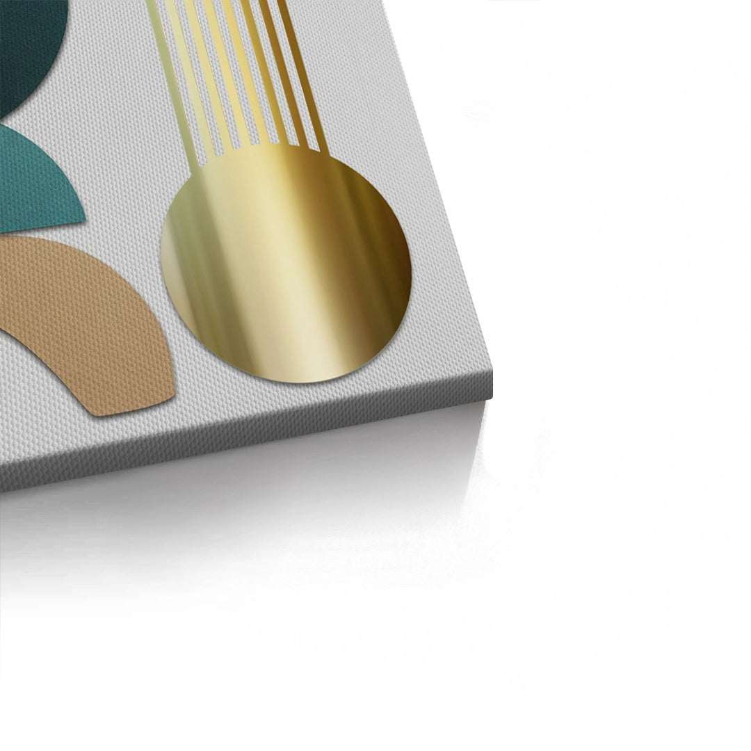 2Abstract Golden Arch - Canvas