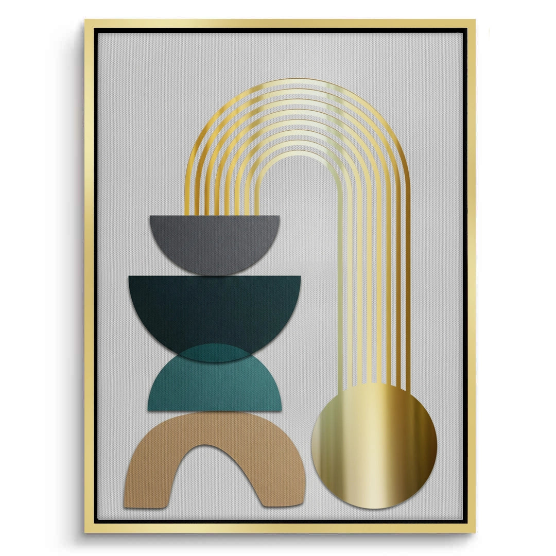2Abstract Golden Arch - Canvas