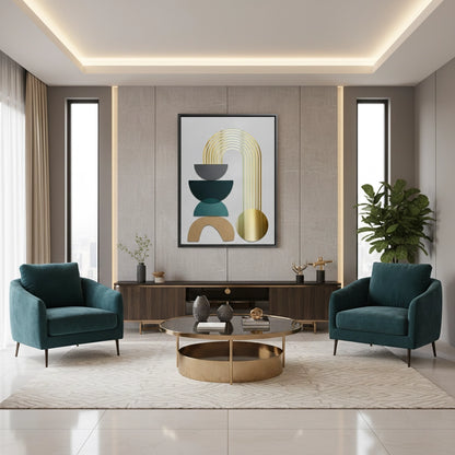 Abstract Golden Arch - Canvas