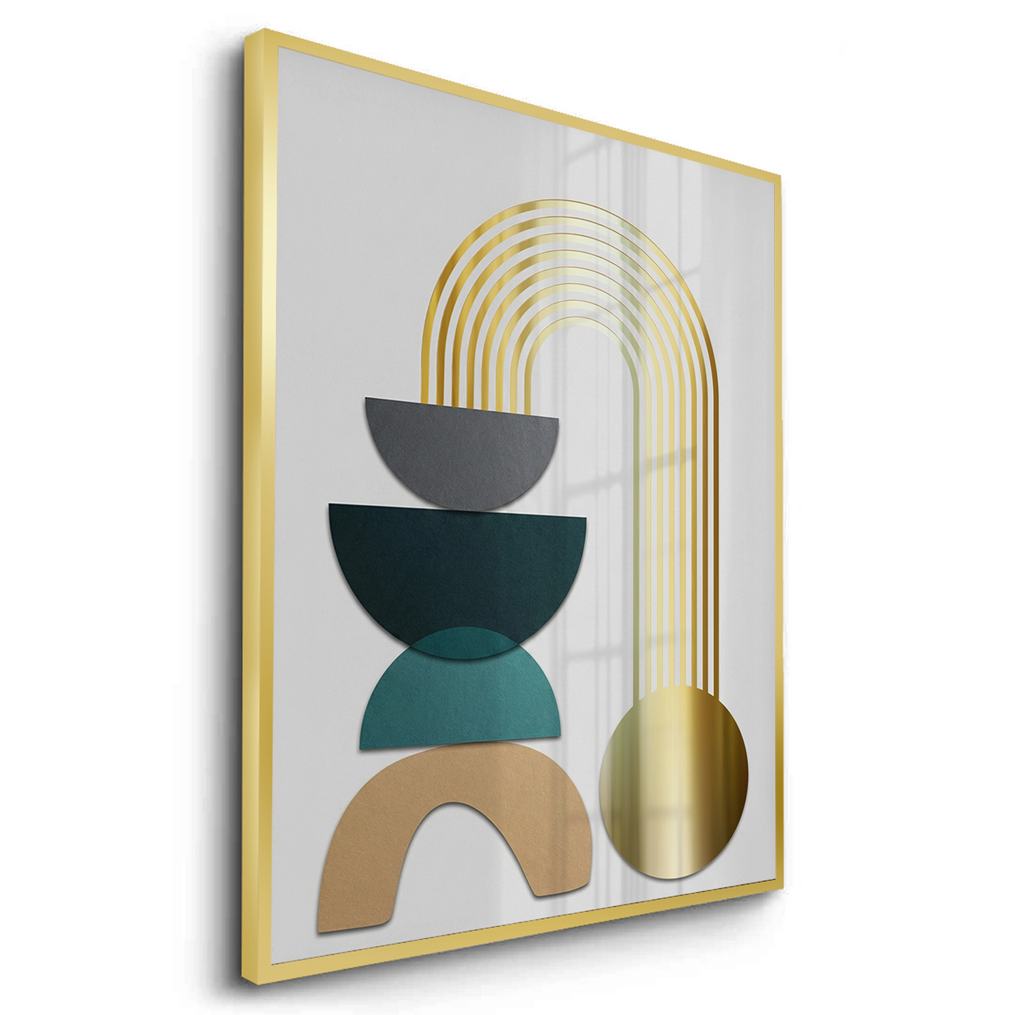 2Abstract Golden Arch - Fine Art