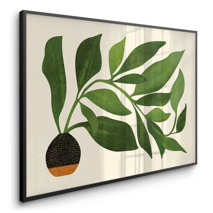 Abstract Green Leaf - Fine Art