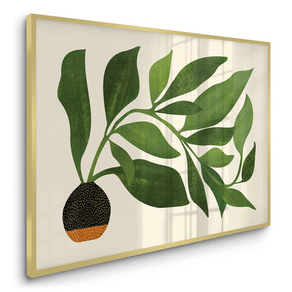 Abstract Green Leaf - Fine Art