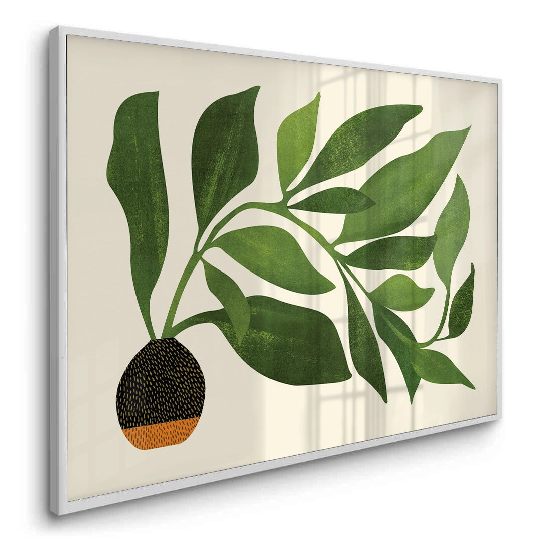 2Abstract Green Leaf - Fine Art