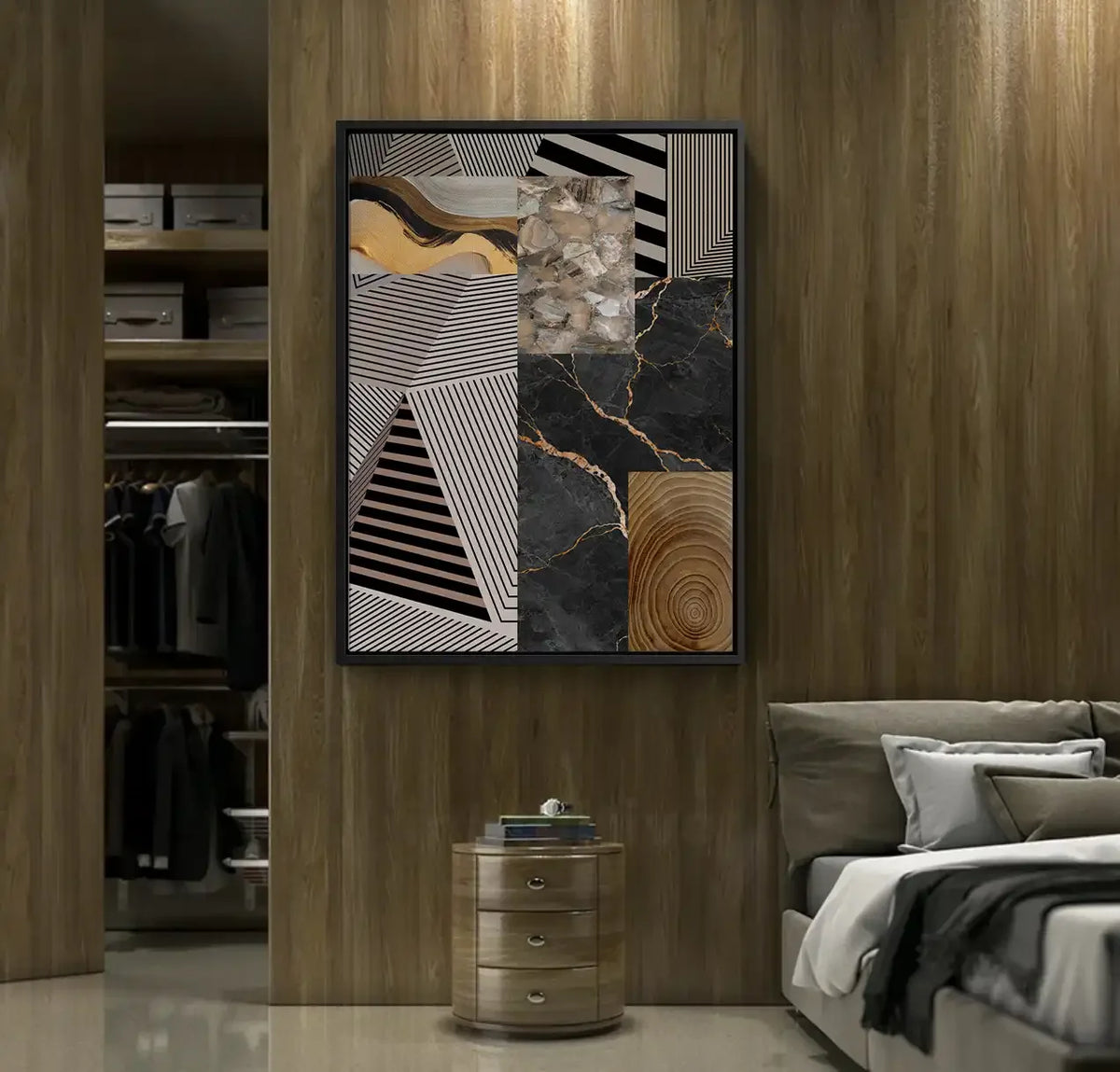 Abstract Harmony - Canvas - Jasmineart.ae