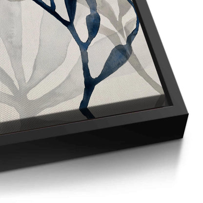 Abstract Indigo Seaweed - Canvas