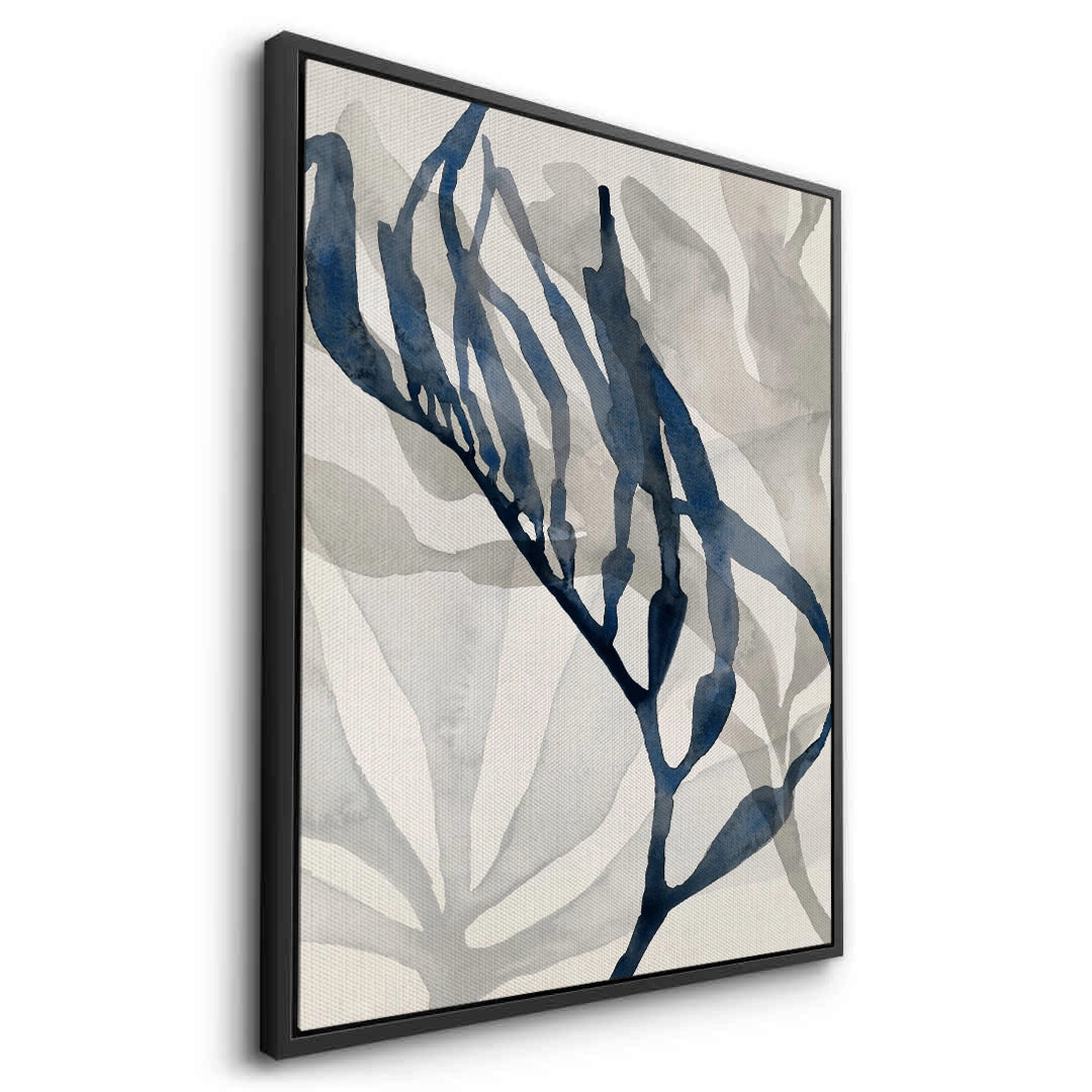 2Abstract Indigo Seaweed - Canvas