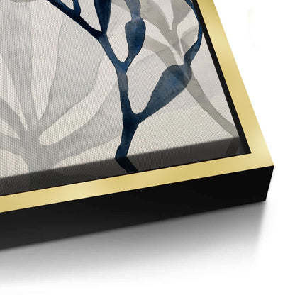 Abstract Indigo Seaweed - Canvas